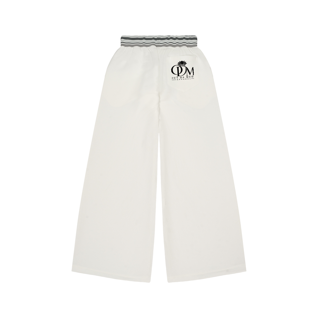 ODM Jacket & Striped Waist Wide Leg Sweat Pants