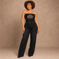 Women’s Ruched Cropped Yoga Tube Top
