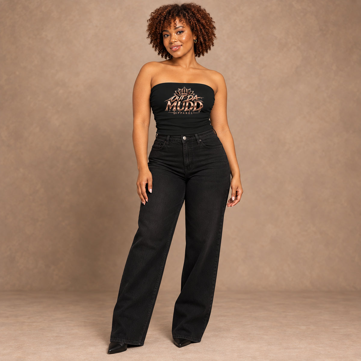 Women’s Ruched Cropped Yoga Tube Top