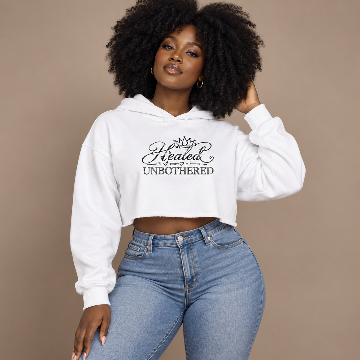 Healed Cropped Hoodie