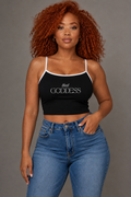 That Goddess Women's Tight Color Block Yoga Tank Top